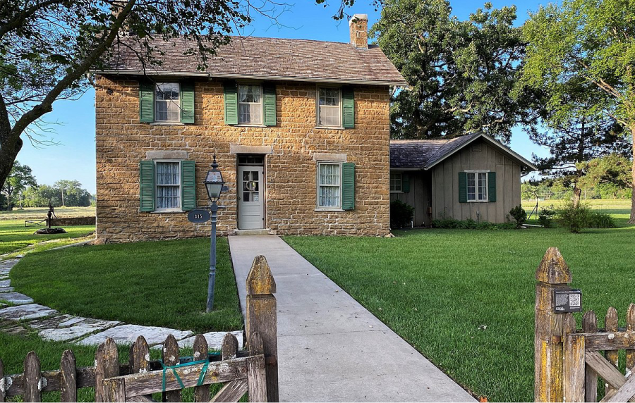 Historical Howe House at 315 E Logan Ave in Emporia, Kansas.